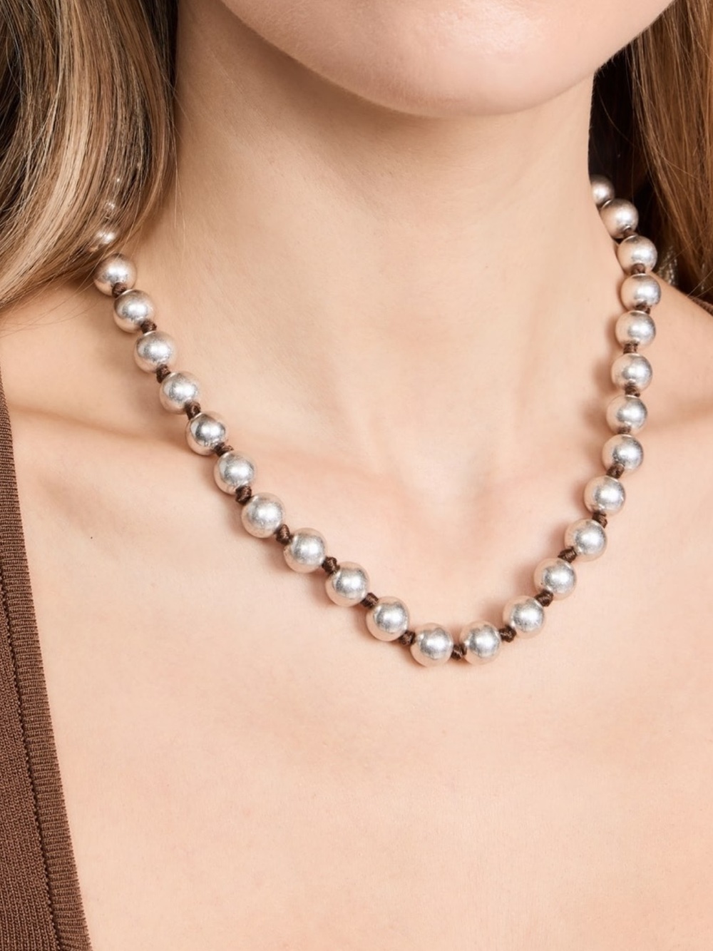 Clare V Beaded Strand Necklace ❤️